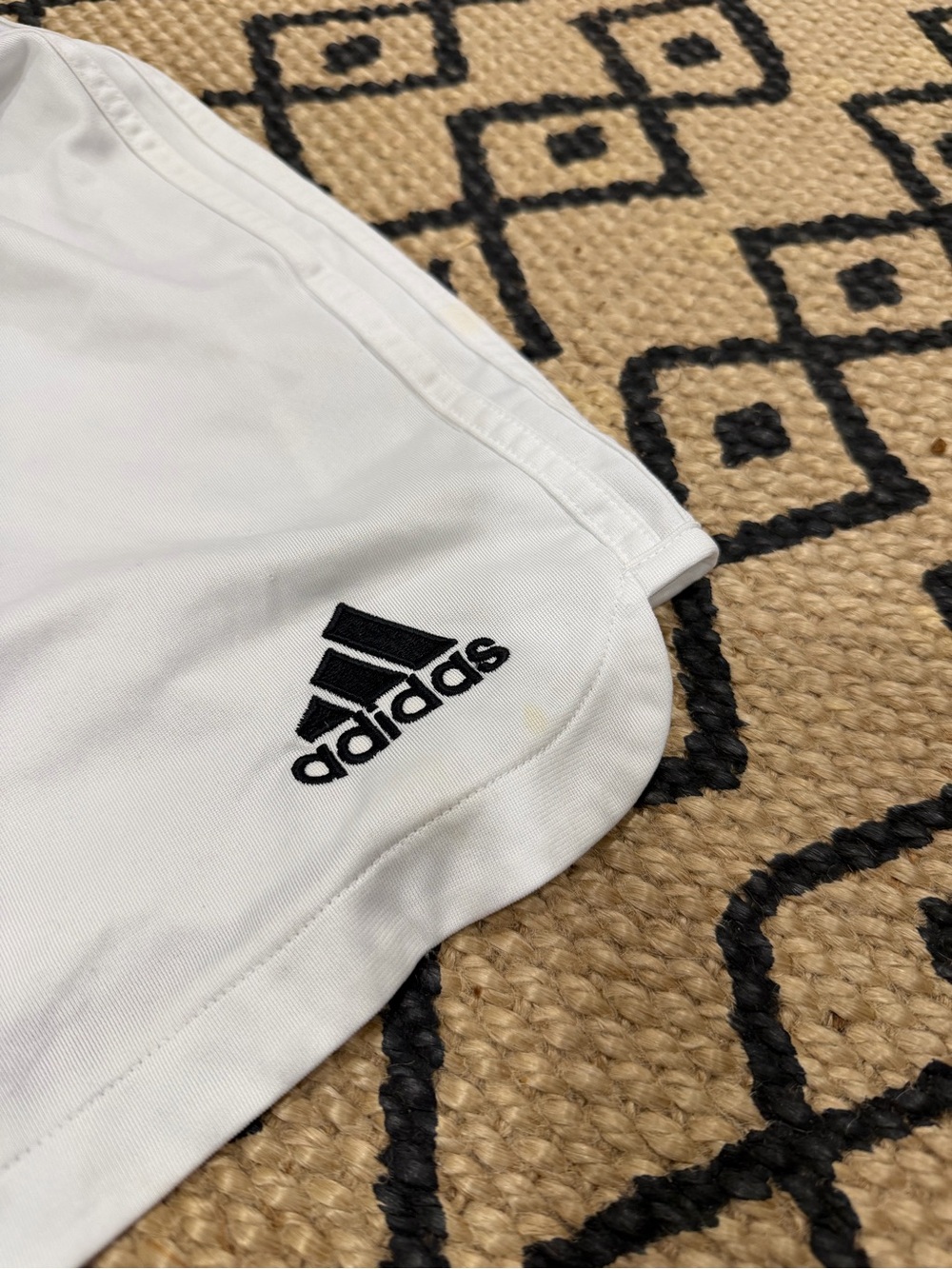 Adidas White Soccer Football Shorts Adult M Climalite - Picture 2 of 6